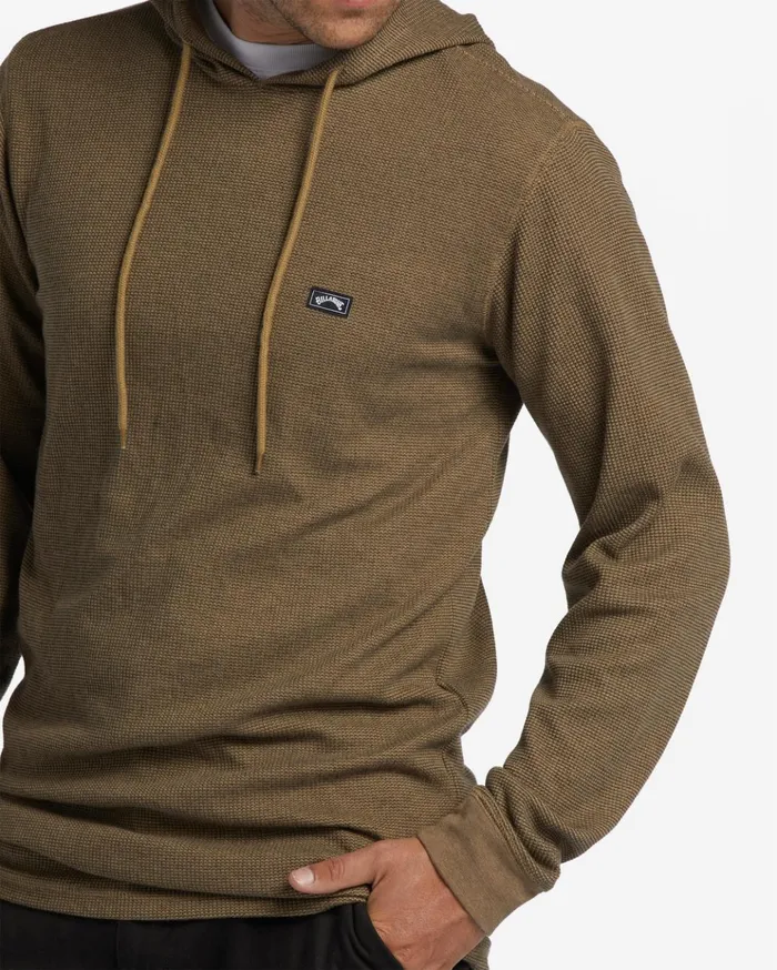 Billabong Keystone Pullover Thermal Hoodie Gravel Men Shirts