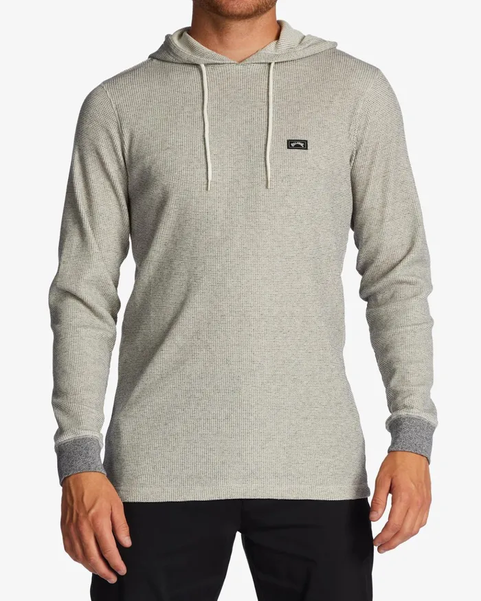 Billabong Keystone Pullover Thermal Hoodie Oatmeal Men Hoodies and Fleece