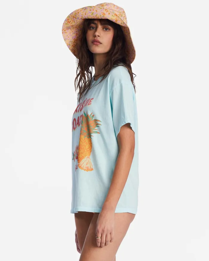 Billabong Kiss The Coast Oversized TShirt Lit Skies Women Graphic Tees and Tanks Billabong Kiss The Coast Oversized TShirt Lit Skies Women Graphic Tees and Tanks