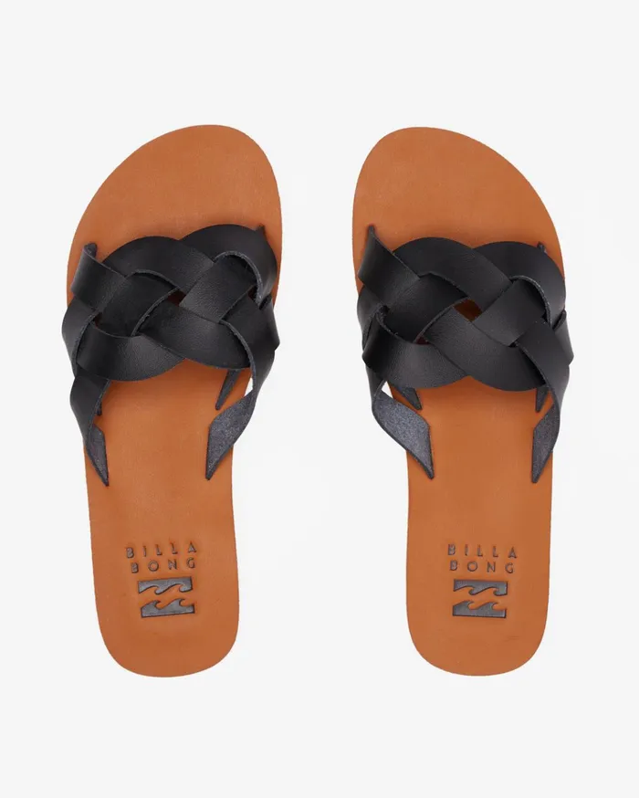 Billabong Lana Slider Sandals Off Black Women Shoes