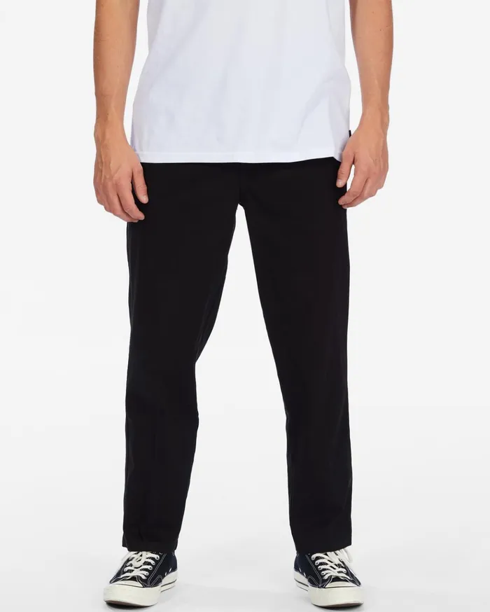 Billabong Larry Elastic Beach Pants Black Men Jeans and Pants