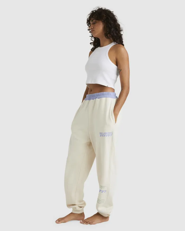 Billabong Later Days Joggers White Sand Women Pants Billabong Later Days Joggers White Sand Women Pants