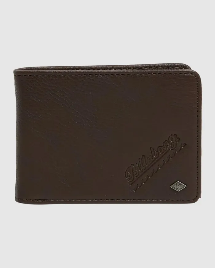 Billabong Line Up Flip BiFold Wallet Java Grain Men Wallets
