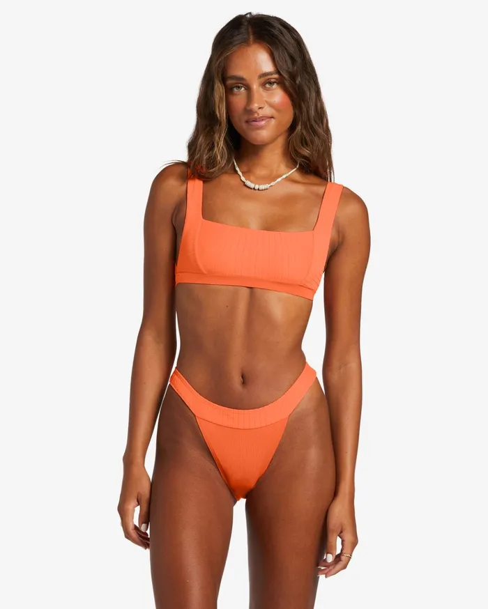 Billabong Lined Up Banded Hike Bikini Bottoms Poppin Peach Women Bikinis Billabong Lined Up Banded Hike Bikini Bottoms Poppin Peach Women Bikinis