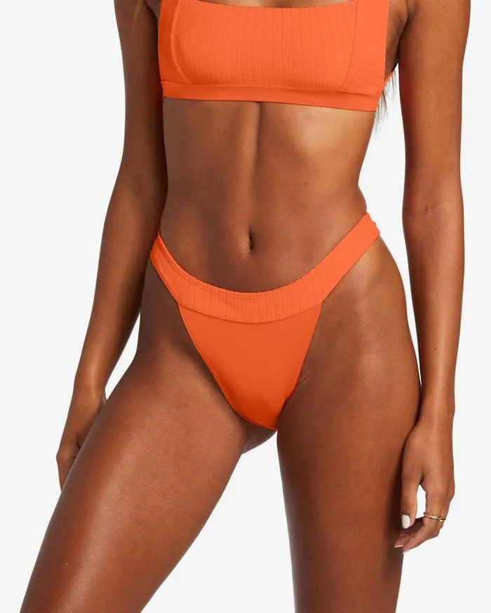 Billabong Lined Up Banded Hike Bikini Bottoms Poppin Peach Women Bikinis Billabong Lined Up Banded Hike Bikini Bottoms Poppin Peach Women Bikinis