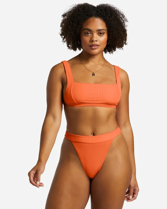 Billabong Lined Up Banded Hike Bikini Bottoms Poppin Peach Women Bikinis Billabong Lined Up Banded Hike Bikini Bottoms Poppin Peach Women Bikinis