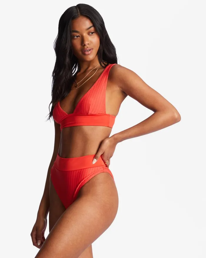 Billabong Lined Up Rise Bikini Bottoms Bright Poppy Women Bikinis Billabong Lined Up Rise Bikini Bottoms Bright Poppy Women Bikinis