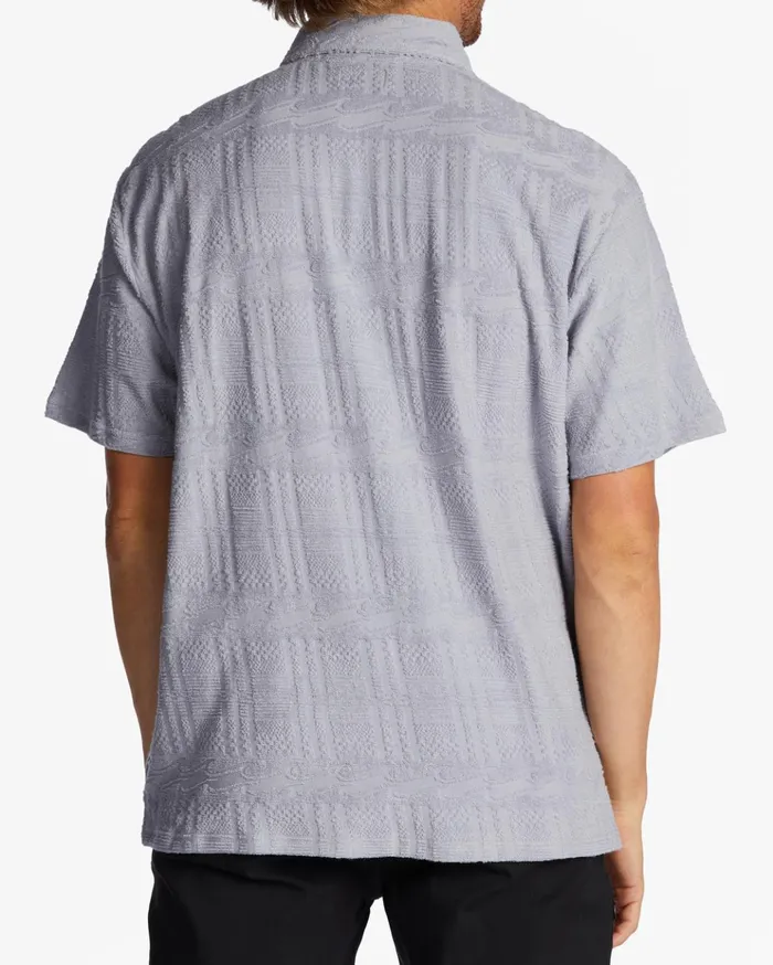 Billabong Loafer Short Sleeve Shirt Grey Violet Men Shirts Billabong Loafer Short Sleeve Shirt Grey Violet Men Shirts