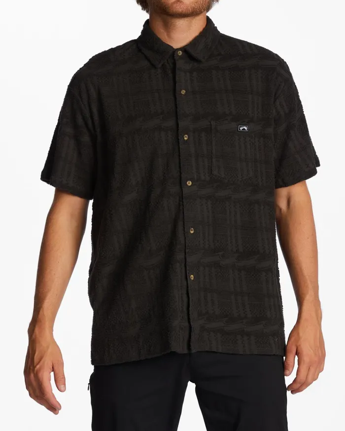 Billabong Loafer Short Sleeve Shirt Raven Men Shirts