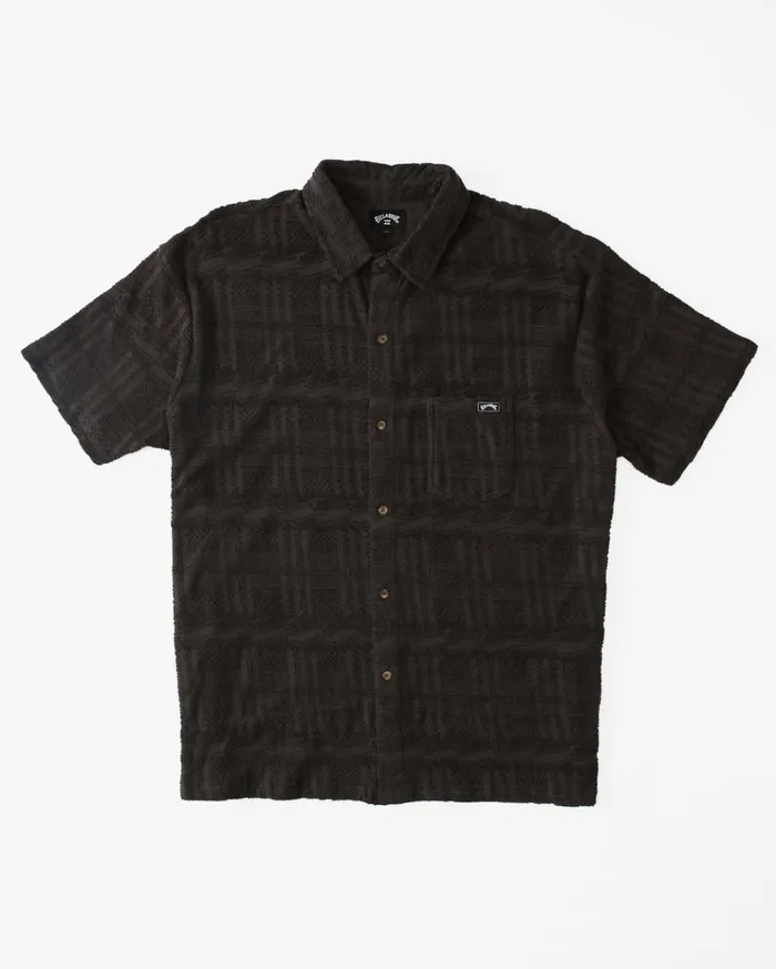 Billabong Loafer Short Sleeve Shirt Raven Men Shirts Billabong Loafer Short Sleeve Shirt Raven Men Shirts