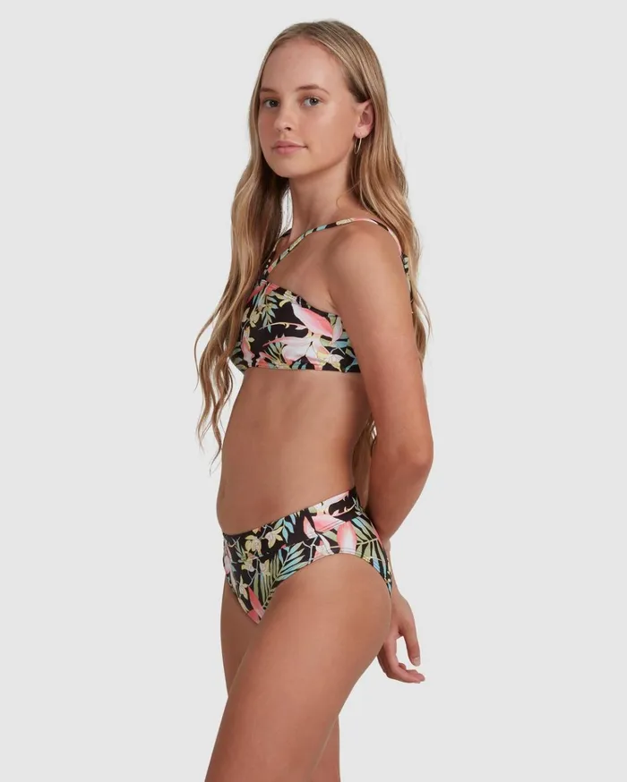 Billabong Love Palms Bandeau Bikini Set Black Kids Girls039 Swimwear Billabong Love Palms Bandeau Bikini Set Black Kids Girls039 Swimwear