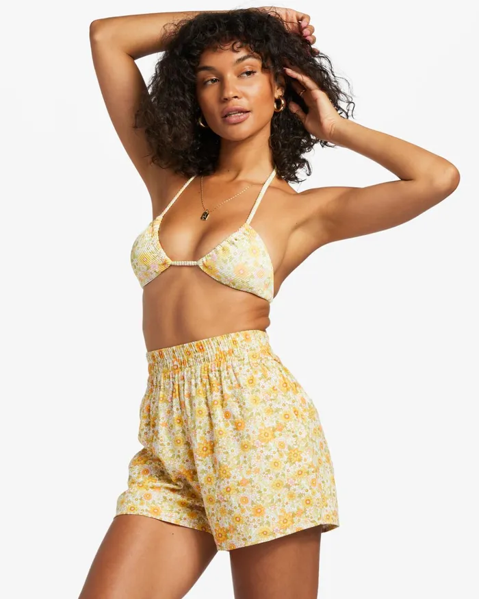 Billabong Love To Lounge Elastic Waist Shorts Multi 1 Women Essentials