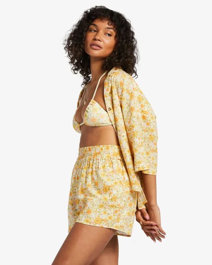 Billabong Love To Lounge Elastic Waist Shorts Multi 1 Women Essentials Billabong Love To Lounge Elastic Waist Shorts Multi 1 Women Essentials
