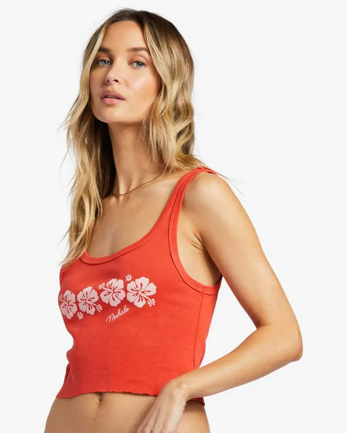Billabong Mahalo Friend Tank Top Red Aloha Women Graphic Tees and Tanks Billabong Mahalo Friend Tank Top Red Aloha Women Graphic Tees and Tanks