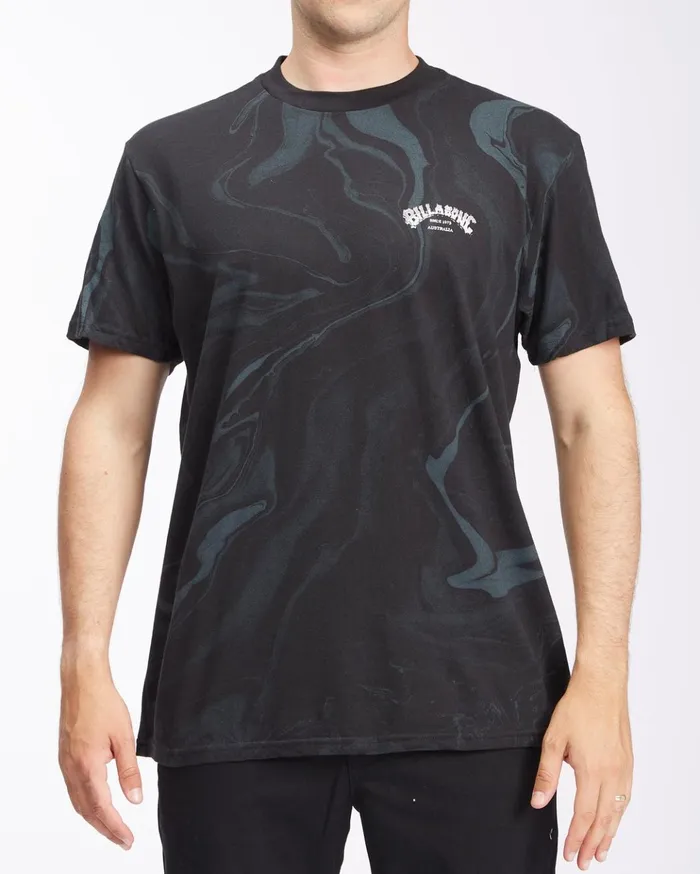 Billabong Marble Arch Short Sleeve TShirt Black Men TShirts