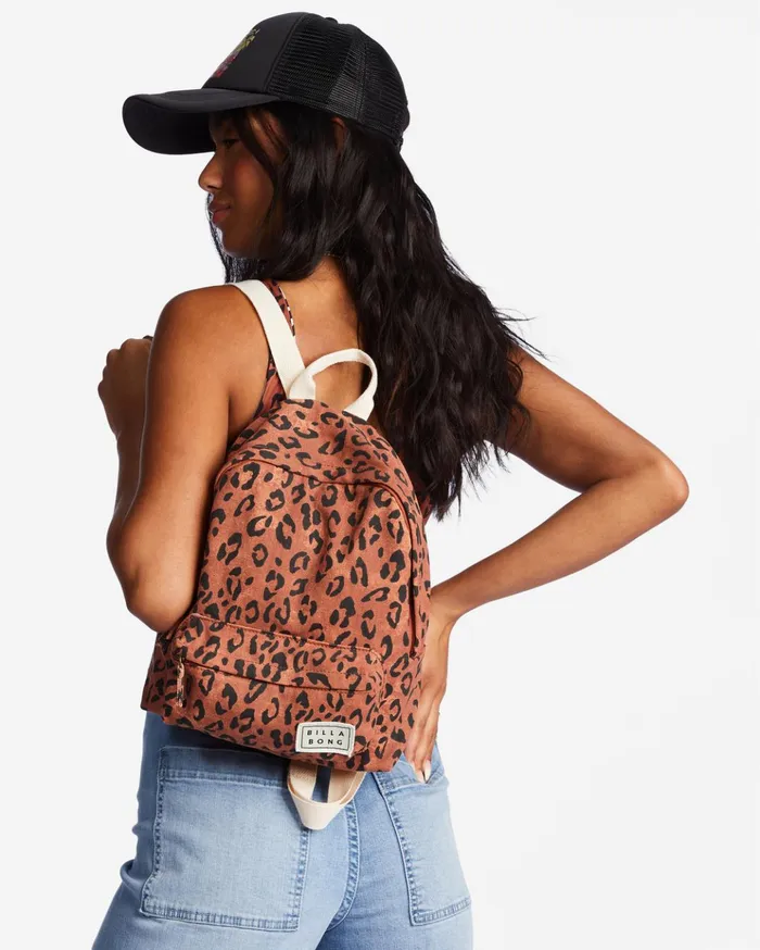 Billabong Mini Mama Canvas Backpack Brick Women Backpacks