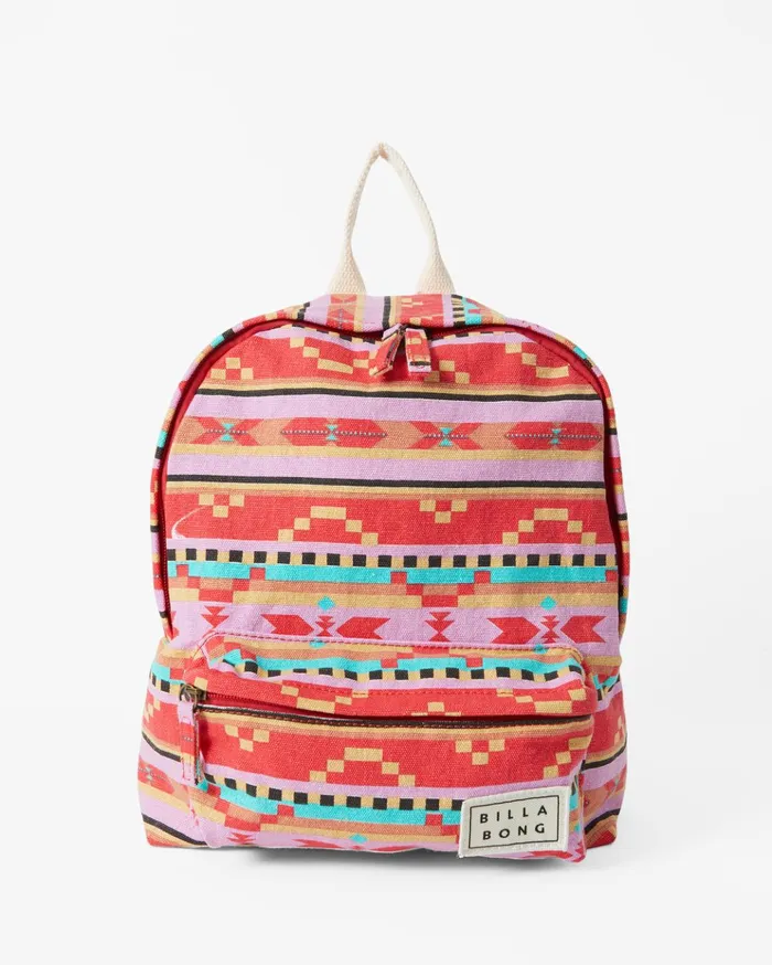 Billabong Mini Mama Canvas Backpack Bright Poppy Women Backpacks Billabong Mini Mama Canvas Backpack Bright Poppy Women Backpacks