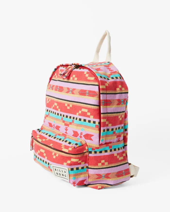 Billabong Mini Mama Canvas Backpack Bright Poppy Women Backpacks Billabong Mini Mama Canvas Backpack Bright Poppy Women Backpacks