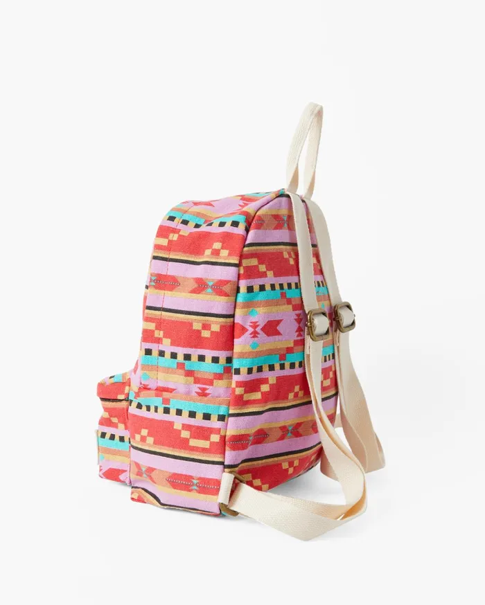 Billabong Mini Mama Canvas Backpack Bright Poppy Women Backpacks Billabong Mini Mama Canvas Backpack Bright Poppy Women Backpacks