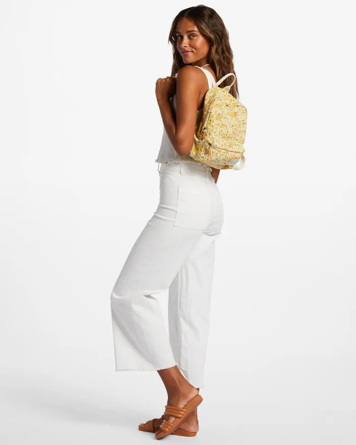 Billabong Mini Mama Canvas Backpack Honeybee Women Backpacks Billabong Mini Mama Canvas Backpack Honeybee Women Backpacks