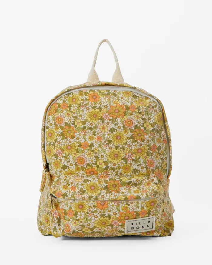 Billabong Mini Mama Canvas Backpack Honeybee Women Backpacks Billabong Mini Mama Canvas Backpack Honeybee Women Backpacks