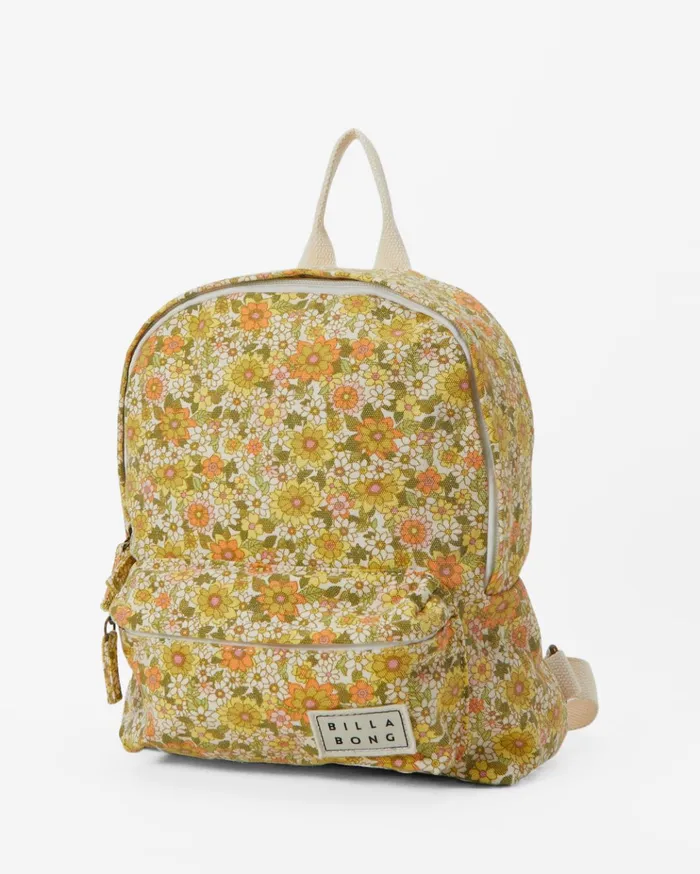 Billabong Mini Mama Canvas Backpack Honeybee Women Backpacks Billabong Mini Mama Canvas Backpack Honeybee Women Backpacks
