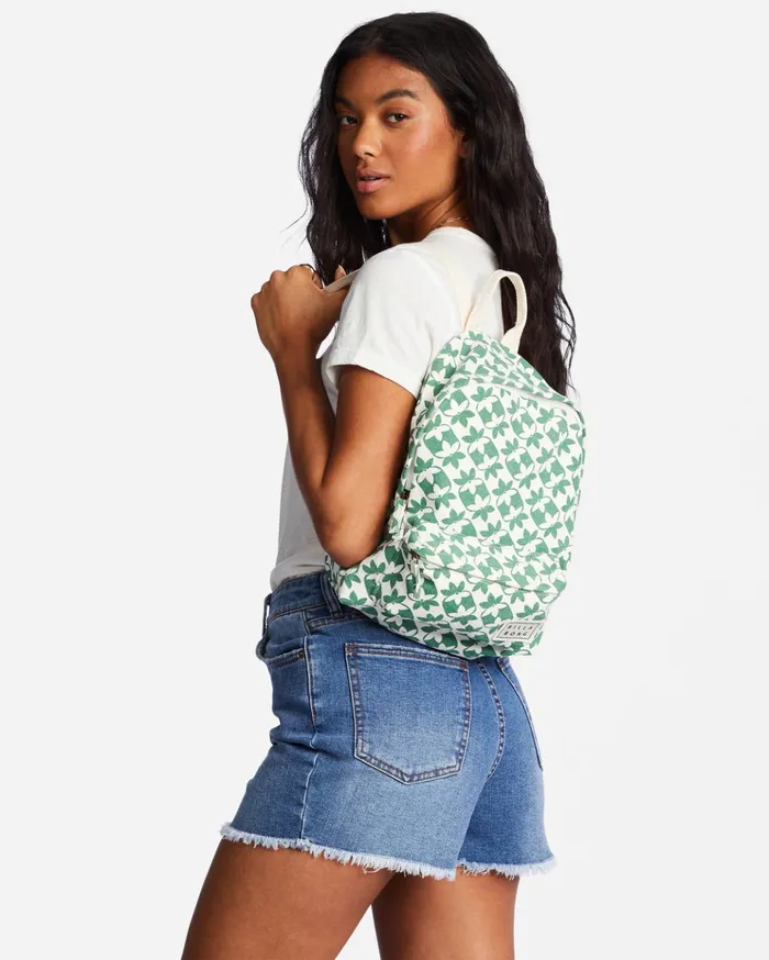 Billabong Mini Mama Canvas Backpack Sweet Grass Women Backpacks