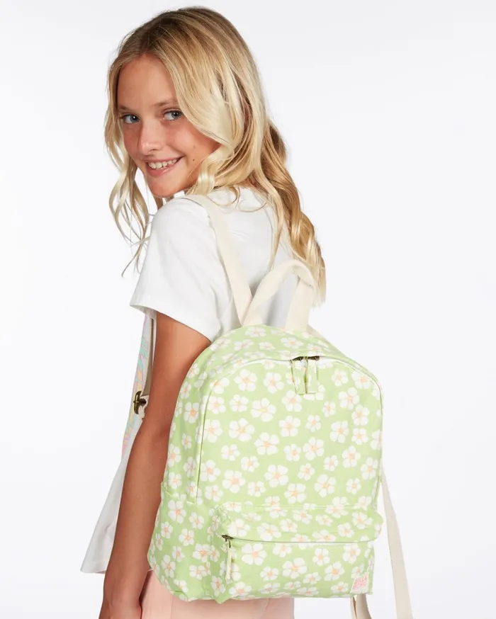 Billabong Mini Mama Jr Canvas Backpack Honey Dew Kids Girls039 Backpacks