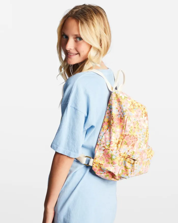 Billabong Mini Mama Jr Canvas Backpack Soft Pink Kids Girls039 Backpacks