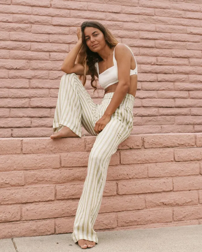 Billabong New Waves 2 Elastic Waist Pants Avocado 1 Women Pants