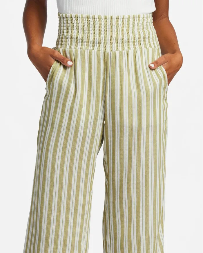 Billabong New Waves 2 Elastic Waist Pants Avocado 1 Women Pants Billabong New Waves 2 Elastic Waist Pants Avocado 1 Women Pants