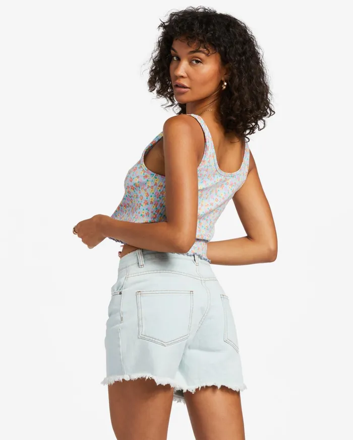 Billabong Notch Tank Top Summer Sky Women Tops Billabong Notch Tank Top Summer Sky Women Tops