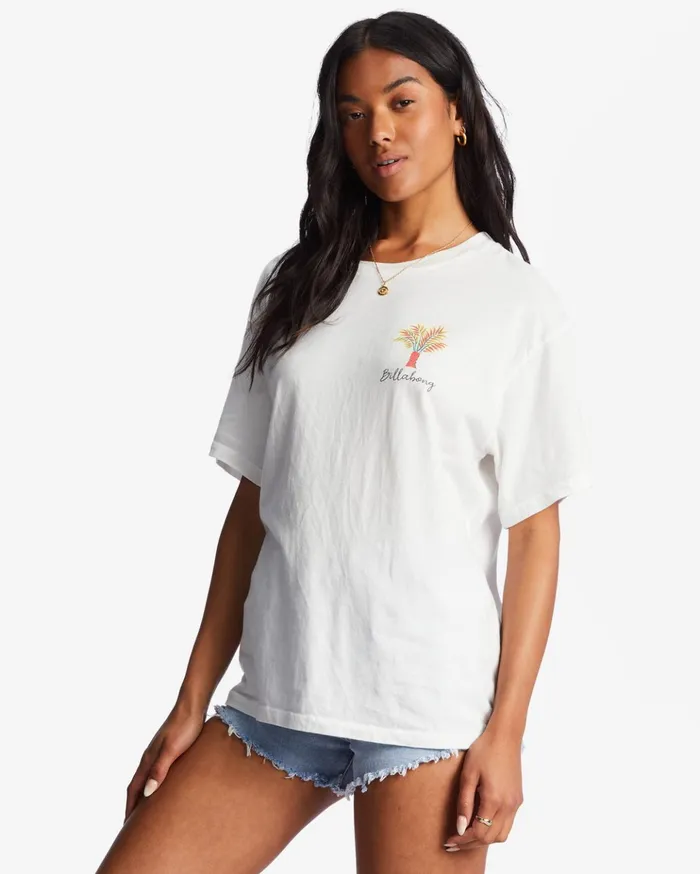 Billabong Of The Moon Oversized TShirt Salt Crystal Women Graphic Tees and Tanks Billabong Of The Moon Oversized TShirt Salt Crystal Women Graphic Tees and Tanks