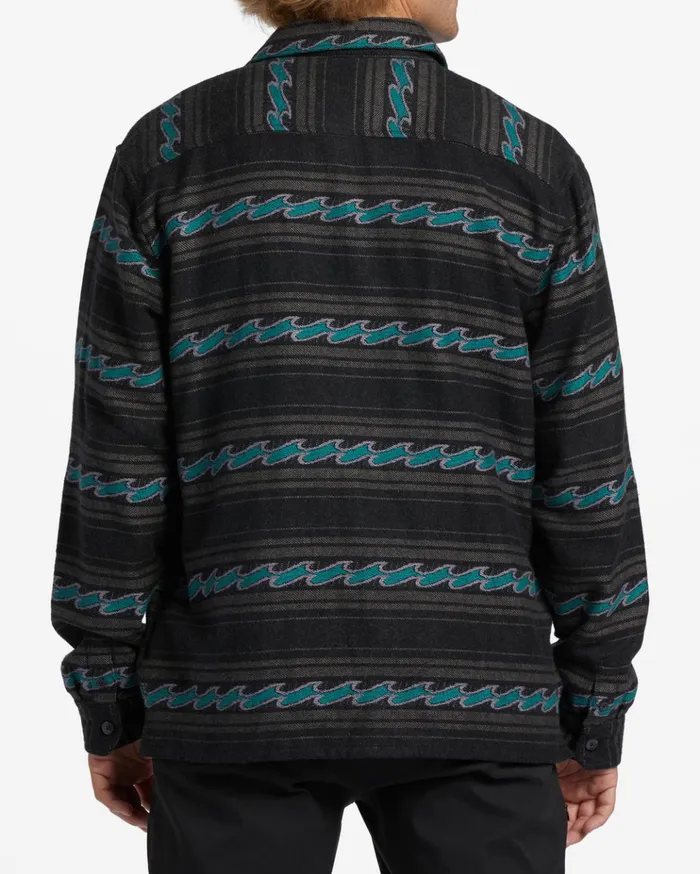 Billabong Offshore Jacquard Flannel Shirt Phantom Men Shirts Billabong Offshore Jacquard Flannel Shirt Phantom Men Shirts
