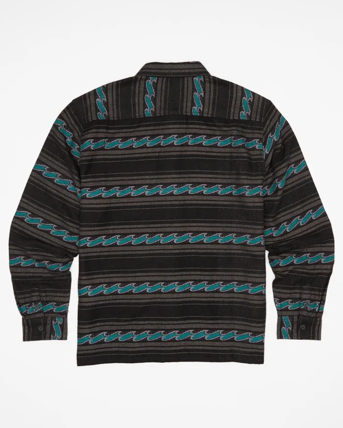 Billabong Offshore Jacquard Flannel Shirt Phantom Men Shirts Billabong Offshore Jacquard Flannel Shirt Phantom Men Shirts