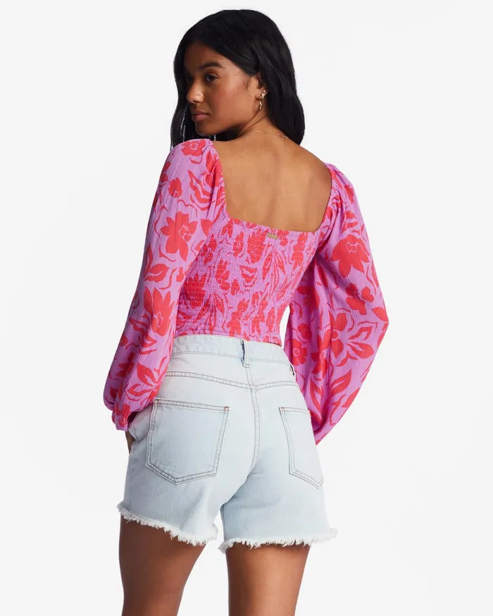 Billabong On Your Mind Crop Top Bright Orchid Women Tops Billabong On Your Mind Crop Top Bright Orchid Women Tops
