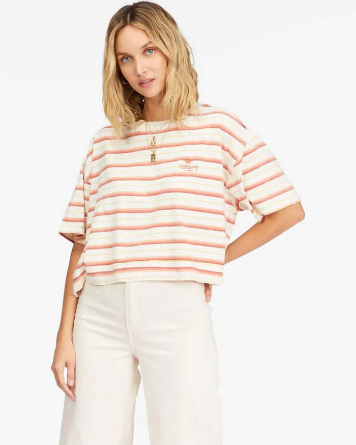 Billabong Only Today Boxy TShirt Terracotta Women Tops