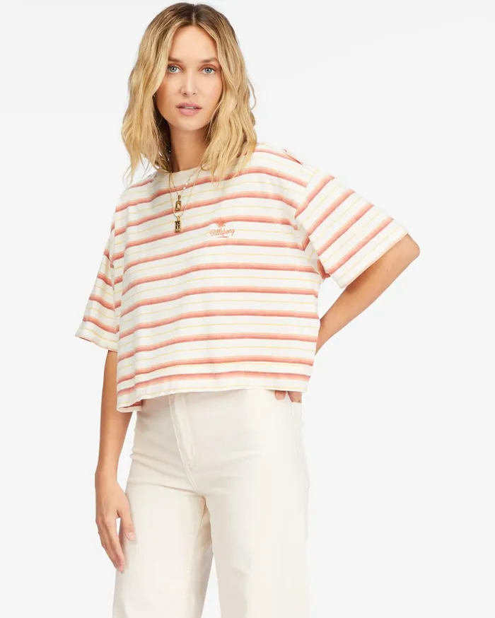 Billabong Only Today Boxy TShirt Terracotta Women Tops Billabong Only Today Boxy TShirt Terracotta Women Tops