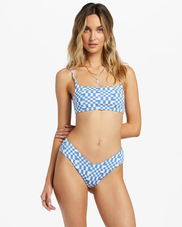 Billabong Out Of The Blue Zoe Crop Bikini Top Seaside Women Bikinis