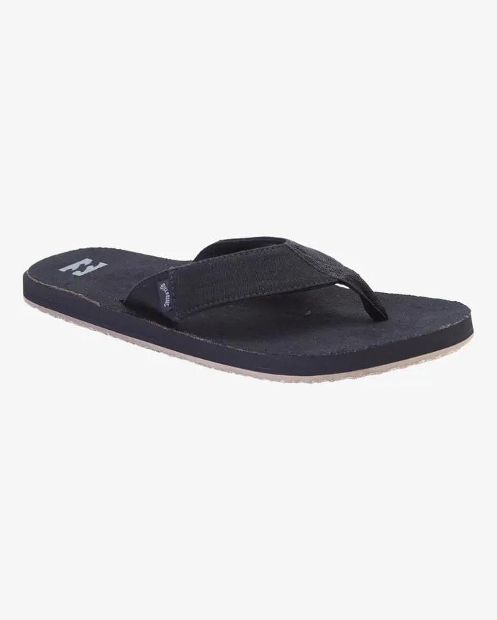 Billabong Overhead Hemp SlipOn Sandals Black Men Flip Flops Billabong Overhead Hemp SlipOn Sandals Black Men Flip Flops