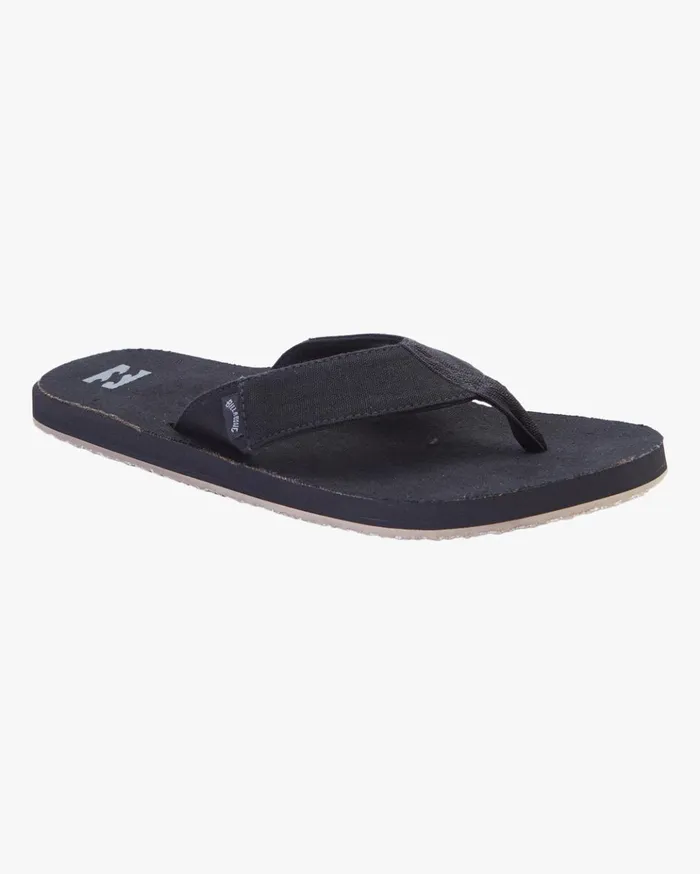 Billabong Overhead Hemp SlipOn Sandals Black Men Flip Flops Billabong Overhead Hemp SlipOn Sandals Black Men Flip Flops