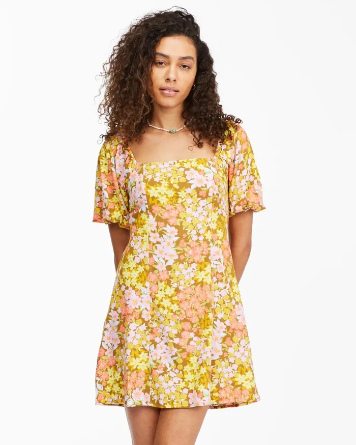 Billabong Paradise Mini Dress Moss Women Dresses Billabong Paradise Mini Dress Moss Women Dresses
