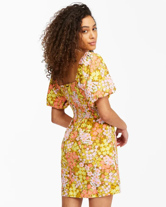 Billabong Paradise Mini Dress Moss Women Dresses Billabong Paradise Mini Dress Moss Women Dresses