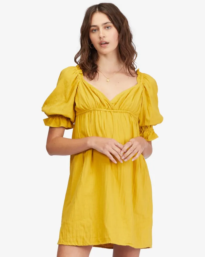 Billabong Perfect Paradise Babydoll Dress Golden Touch Women Dresses Billabong Perfect Paradise Babydoll Dress Golden Touch Women Dresses