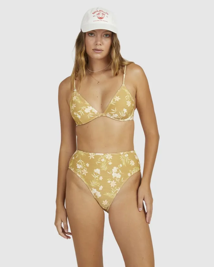 Billabong Piccolo HiRise Maui Rider Bikini Bottoms Mustard Gold Women Bikini Bottoms Billabong Piccolo HiRise Maui Rider Bikini Bottoms Mustard Gold Women Bikini Bottoms