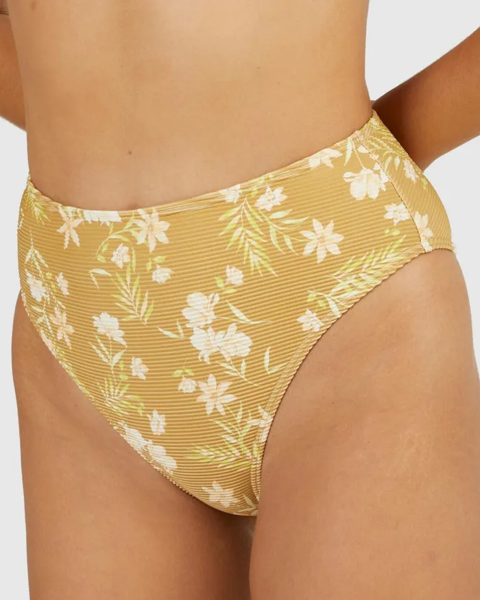 Billabong Piccolo HiRise Maui Rider Bikini Bottoms Mustard Gold Women Bikini Bottoms Billabong Piccolo HiRise Maui Rider Bikini Bottoms Mustard Gold Women Bikini Bottoms