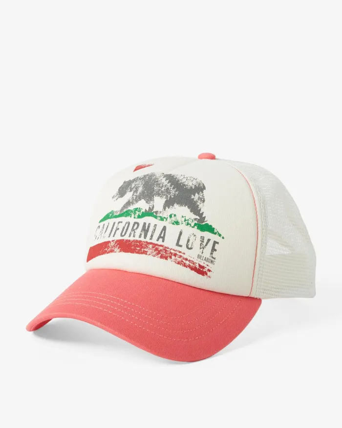Billabong Pitstop Trucker Hat Coral Crush Women Hats and Beanies Billabong Pitstop Trucker Hat Coral Crush Women Hats and Beanies