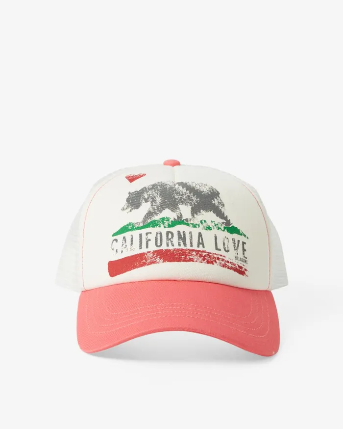 Billabong Pitstop Trucker Hat Coral Crush Women Hats and Beanies Billabong Pitstop Trucker Hat Coral Crush Women Hats and Beanies