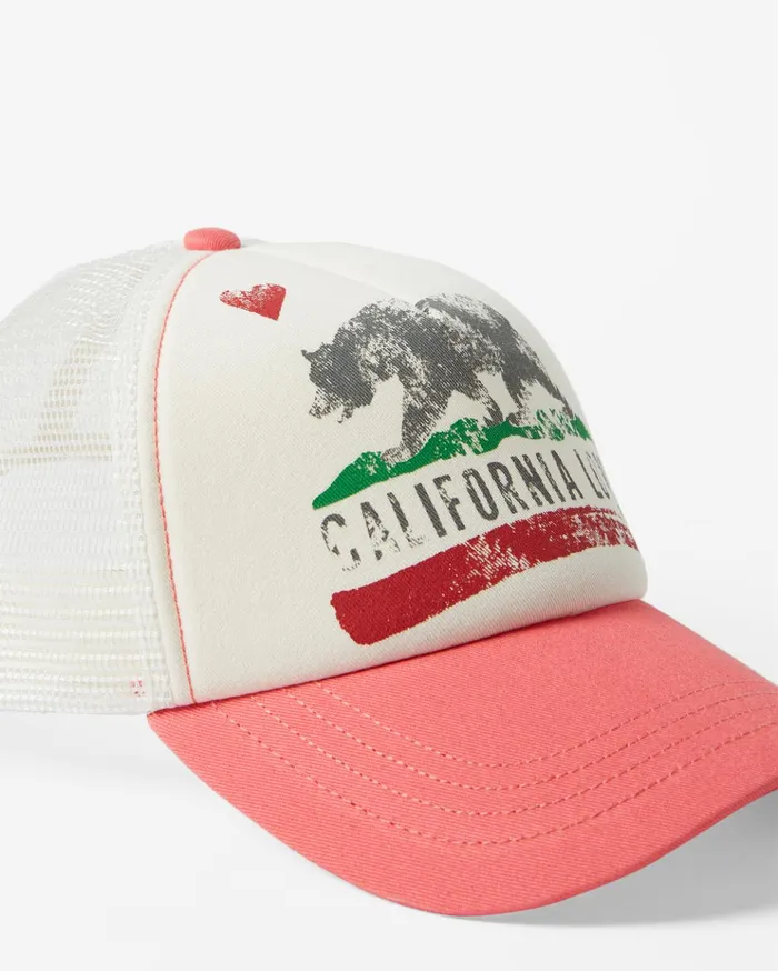 Billabong Pitstop Trucker Hat Coral Crush Women Hats and Beanies Billabong Pitstop Trucker Hat Coral Crush Women Hats and Beanies