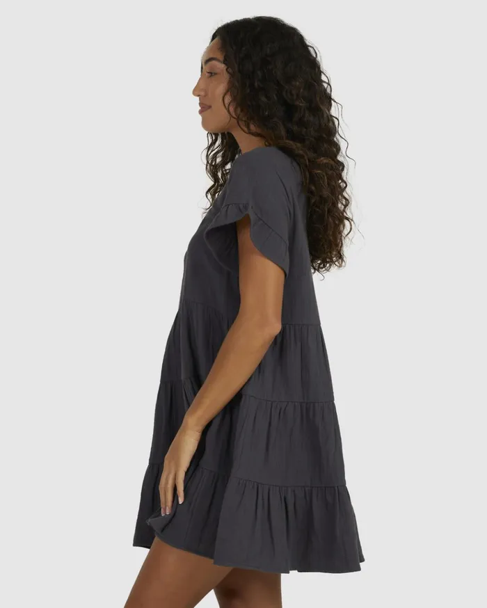 Billabong Pixie Babydoll Dress Off Black Women Dresses Billabong Pixie Babydoll Dress Off Black Women Dresses